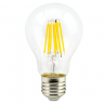 Ecola classic   LED Premium 10,0W A60 220-240V E27 6500K 360° filament прозр. нитевидная (Ra 80, 100 Lm/W, КП=0) 105x60
