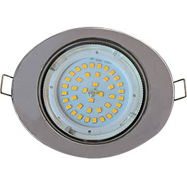 Ecola GX53 FT3238 светильник встраиваемый без рефлектора Эллипс хром 41x126x106mm (к+) термокольцо в комплекте