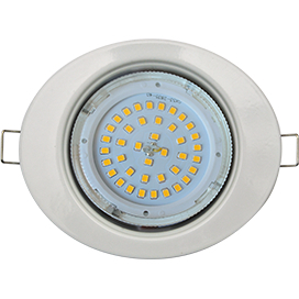 Ecola GX53 FT3238 светильник встр. без рефл. Эллипс белый 41x126x106 (к+)