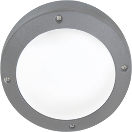 Ecola GX53 LED B4139S светильник накладной IP65 матовый Круг алюмин. 1*GX53 Серый 145x145x65