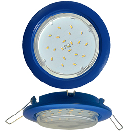 Ecola GX53 5355 Встраиваемый Легкий Синий (светильник) 25x106