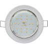 Ecola Light GX53-H6 светильник металл. встраиваемый плоский белый 101x16