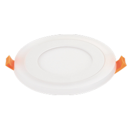 Ecola LED downlight встраив.1041 Круглый даунлайт с драйвером с подсветкой  9(6+3)W 220V 2700K / 2700K 145x20