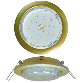 Ecola GX53 5355 Встраиваемый Легкий Золото (светильник) 25x106
