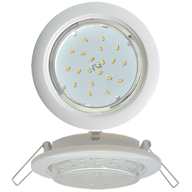 Ecola GX53 5355 Встраиваемый Легкий Белый (светильник) 25x106