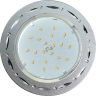 Ecola GX53 H4 DL5385  светильник встраив. без рефл. Точки-полоски по кругу матовый Хром/Алюм 20x110 (к+)