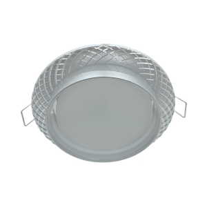 Ecola GX53 H4 SP5331 светильник встраив. Спот Сетка матовый Хром/Алюм 110х52 (к+)