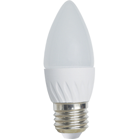 Ecola Light candle   LED  5,0W 220V E27 4000K свеча 100x37