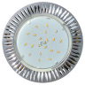 Ecola GX53 H4 DL5383  светильник встраив. без рефл. Рифленые реснички матовый Хром/Алюм 20x110 (к+)