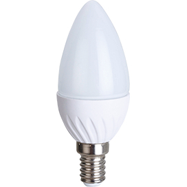 Ecola Light candle   LED  6,0W 220V E14 4000K свеча 100x37