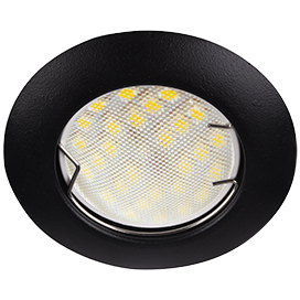 Ecola Light MR16 DL92 GU5.3 Светильник встр. выпуклый Черный матовый 30x80 - 2pack (кd74)
