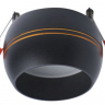 Ecola GX53 SP5376 светильник встраив. Спот Сфера углубленный Черный матовый с золотыми полосками 90х73 (к+)