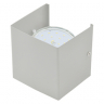 Ecola GX53-N51 светильник настенный бра прямоугольный серый 1* GX53 100х100х90 (1 из цв. уп. по 2) Ecola GX53-N51 светильник настенный бра прямоугольный серый 1* GX53 100х100х90 (1 из цв. уп. по 2)