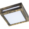 Ecola GX53 LED 3082W светильник накладной IP65 матовый Квадрат металл. 1*GX53 Черненая бронза 136x136x55 Ecola GX53 LED 3082W светильник накладной IP65 матовый Квадрат металл. 1*GX53 Черненая бронза 136x136x55