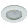 Ecola Light MR16 DL90 GU5.3 Светильник встр. плоский Белый 30x80 (кd74)