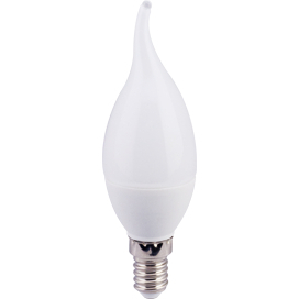 Ecola candle   LED  6,0W 220V E14 2700K свеча на ветру (композит) 118x37