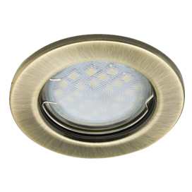 Ecola Light MR16 DL90 GU5.3 Светильник встр. плоский Черненая Бронза 30x80 (кd74)