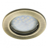 Ecola Light MR16 DL90 GU5.3 Светильник встр. плоский Черненая Бронза 30x80 (кd74)