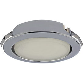 Ecola GX53 DL Светильник Встраиваемый (для твер. пов. и мебели) Хром  28х93