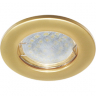 Ecola Light MR16 DL90 GU5.3 Светильник встр. плоский Перламутровое золото 30x80 (кd74)