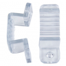 Ecola LED strip 220V connector holder скоба крепежная для IP68 14x7 ленты уп. 10шт
