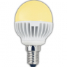 Ecola globe   LED  4,2W G45 220V E14 золотистый шар (ребристый алюм. радиатор) 81x45