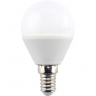 Ecola globe   LED  8,0W G45  220V E14 2700K шар (композит) 78x45