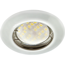 Ecola Light MR16 DL92 GU5.3 Светильник встр. выпуклый Перламутровое серебро 30x80 (кd74)