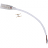 Ecola LED strip 220V connector кабель питания 150мм с муфтой и разъемом IP68 для ленты 14x7 Ecola LED strip 220V connector кабель питания 150мм с муфтой и разъемом IP68 для ленты 14x7