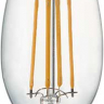 Ecola candle   LED Premium  7,0W  220V E27 2700K 360° filament прозр. нитевидная свеча (Ra 80, 100 Lm/W, КП=0) 96х37