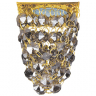 Ecola MR16 CR1014 GU5.3 Glass Стекло Квадрат "Хрустальная гроздь" Тонированный / Золото 80x80x140