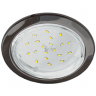 Ecola GX53 H4-GL светильник встраив. без рефл. глубокий Черный хром 48x106 (к+)