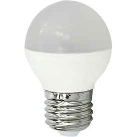 Ecola globe   LED Premium  8,0W G45  220V E27 2700K шар (композит) 75x45