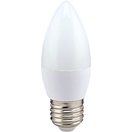 Ecola candle   LED  8,0W 220V E27 2700K свеча (композит) 100x37