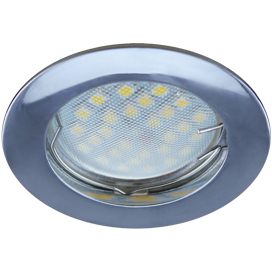 Ecola MR16 DL100 GU5.3 Светильник встр. литой Хром 24x75