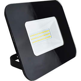 Ecola Projector  LED  30,0W 220V 6000K IP65 Светодиодный Прожектор тонкий Черный 110x80x30