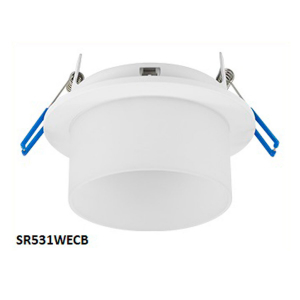 Ecola GX53 H4 SP5371 светильник встраив. Спот Белый матовый с матовым рассеивателем 110х79 (к+)