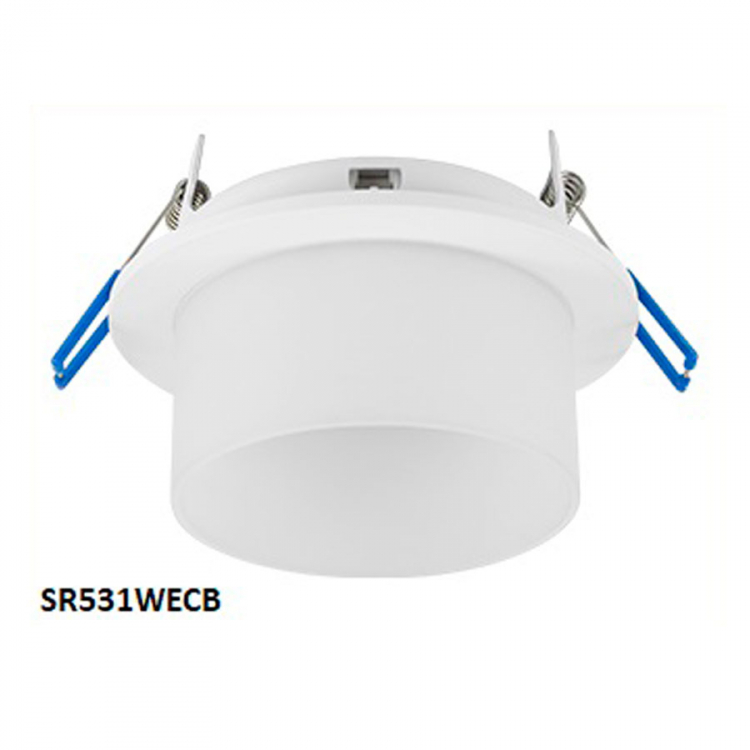 Ecola GX53 H4 SP5371 светильник встраив. Спот Белый матовый с матовым рассеивателем 110х79 (к+)
