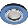 Ecola MR16 DL1650 GU5.3 Glass Стекло Круг Голубой / Хром 25x95 (кd74)