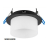 Ecola GX53 H4 SP5371 светильник встраив. Спот Черный матовый с матовым рассеивателем 110х79 (к+)
