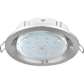 Ecola GX53 FT3225 светильник встраиваемый глубокий легкий серебро 27x109