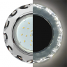 Ecola GX53 H4 LD5313 Glass Стекло Круг с вогнутыми гранями с подсветкой  хром - хром (зеркальный) 38x126 (к+)