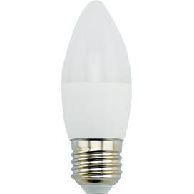 Ecola candle   LED Premium  9,0W 220V E27 4000K свеча (композит) 100x37