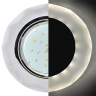 Ecola GX53 H4 LD5313 Glass Стекло Круг с вогнутыми гранями с подсветкой  хром - матовый 38x126 (к+)