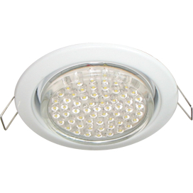 Ecola GX53 H4 Downlight without reflector_white (светильник) 38x106 - 2pack (кd102)