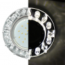 Ecola GX53 H4 LD5361 Glass Круг с квадр. прозр. стразами с подсветкой/фон зерк./центр.часть хром 52x120 (к+)