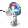 Прожектор светодиодный стационарный,  80*80*130mm, IP68 3W 24V RGB ,LL-822