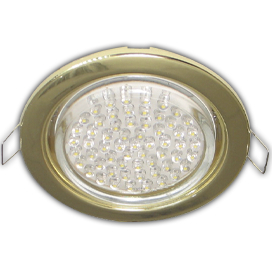 Ecola GX53 H4 Downlight without reflector_gold (светильник) 38x106 - 10 pack (кd102)