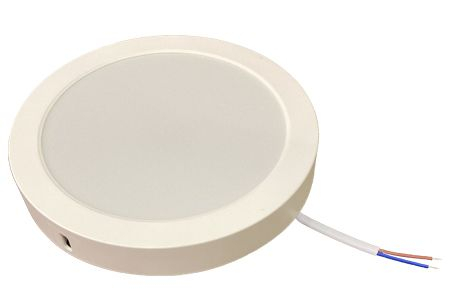 Ecola LED downlight накладной 3020 Круглый даунлайт с драйвером внутри 24W 220V 4200K 215x30
