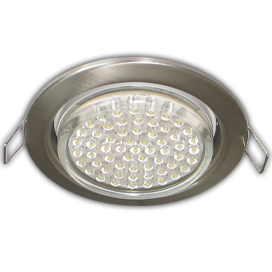 Ecola GX53 H4 Downlight without reflector_satin chrome (светильник) 38x106 - 10 pack (кd102)